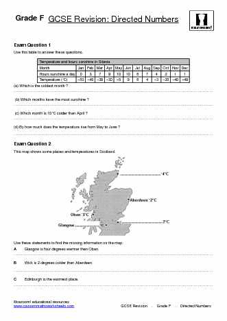 gcse revision worksheets cazoom maths worksheets